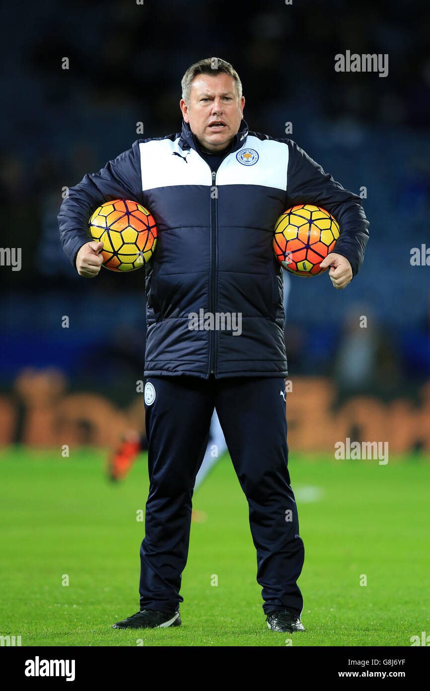 Leicester City / Manchester City - Barclays Premier League - King Power Stadium. Craig Shakespeare, assistente manager di Leicester City Foto Stock