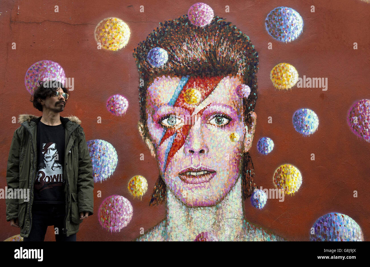 David Bowie morte Foto Stock