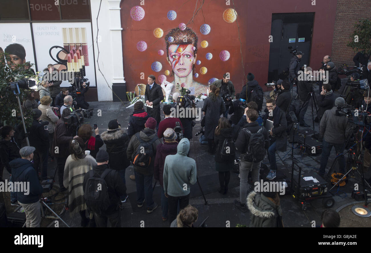 David Bowie morte Foto Stock
