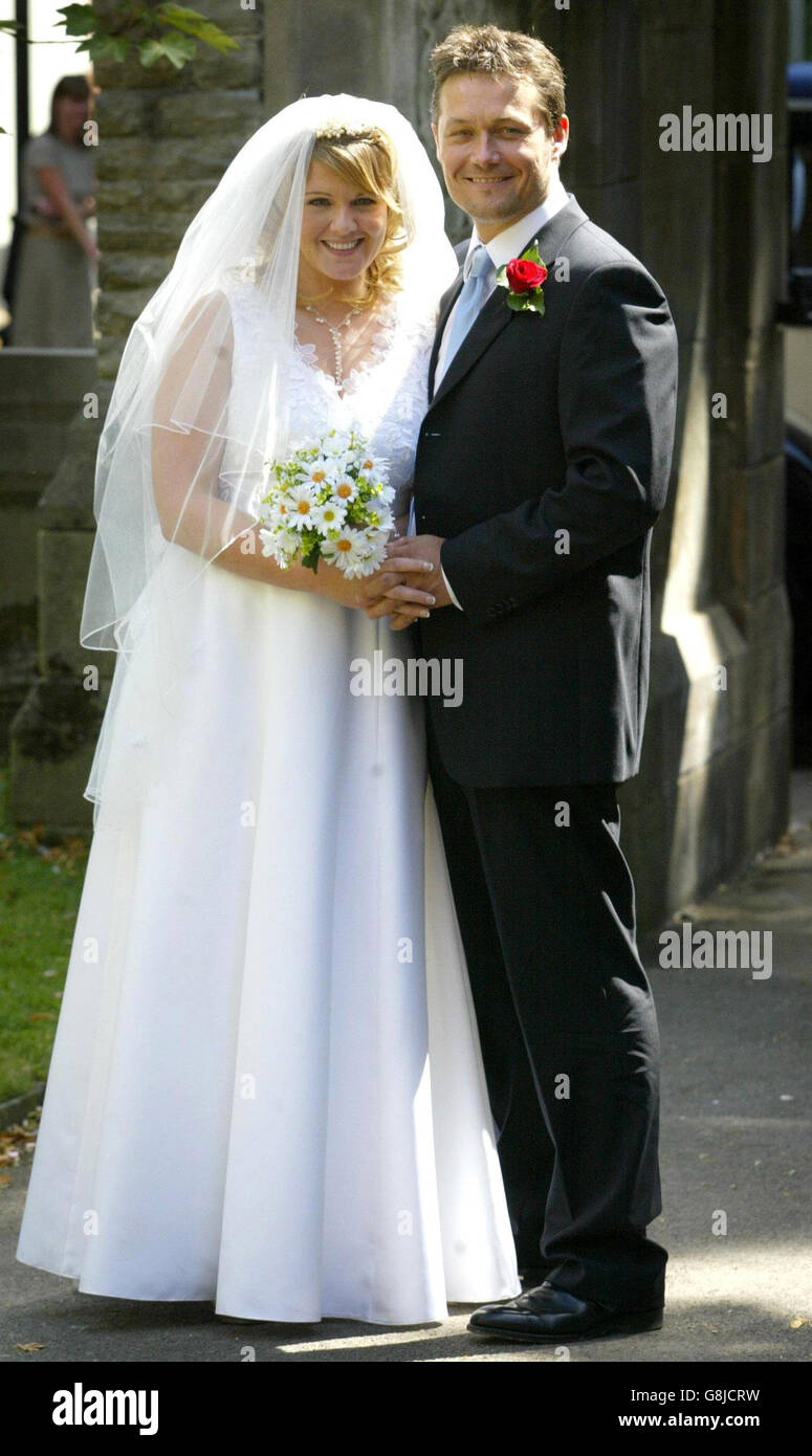 Coronation Street Wedding Foto Stock