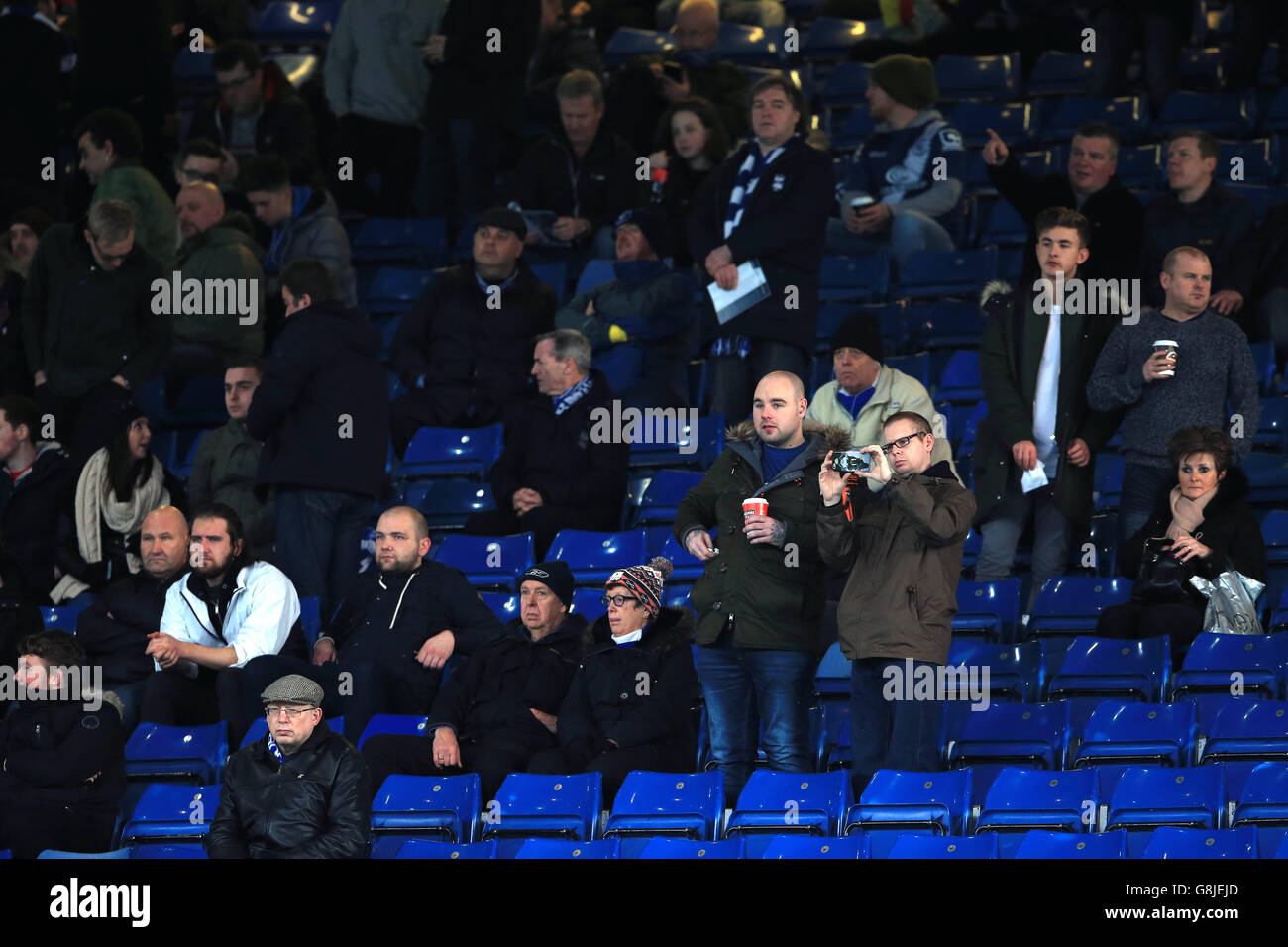 Sheffield Mercoledì / Birmingham City - Sky Bet Championship - Hillsborough. Sostenitori della città di Birmingham negli stand Foto Stock