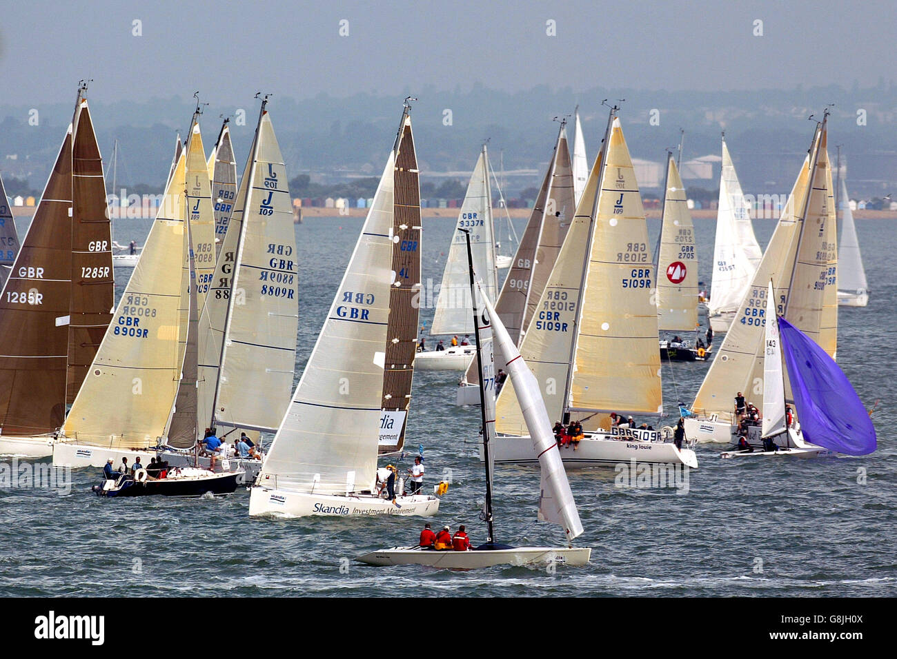 Annuale di Cowes Week Regata Foto Stock