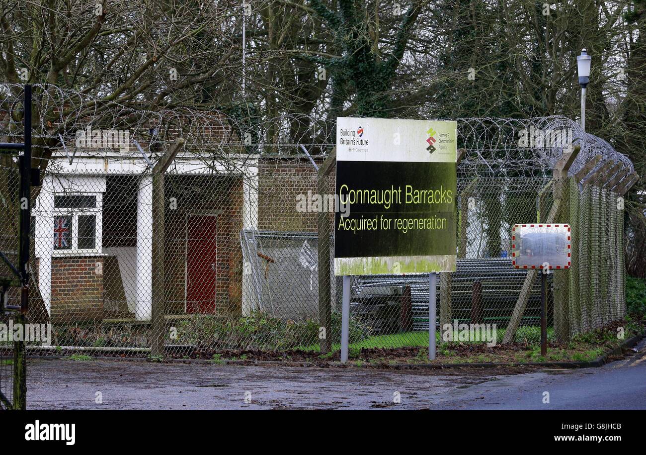 Case di nuova costruzione annuncio Foto Stock