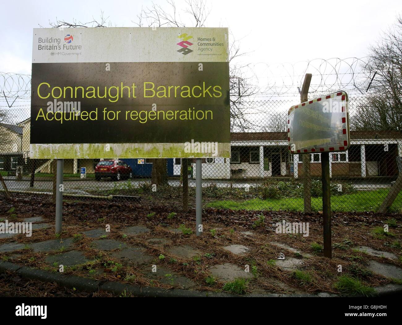 Case di nuova costruzione annuncio Foto Stock