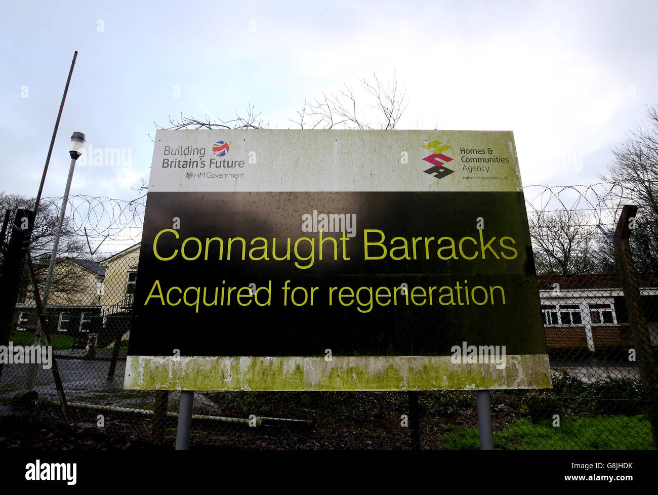 Case di nuova costruzione annuncio Foto Stock