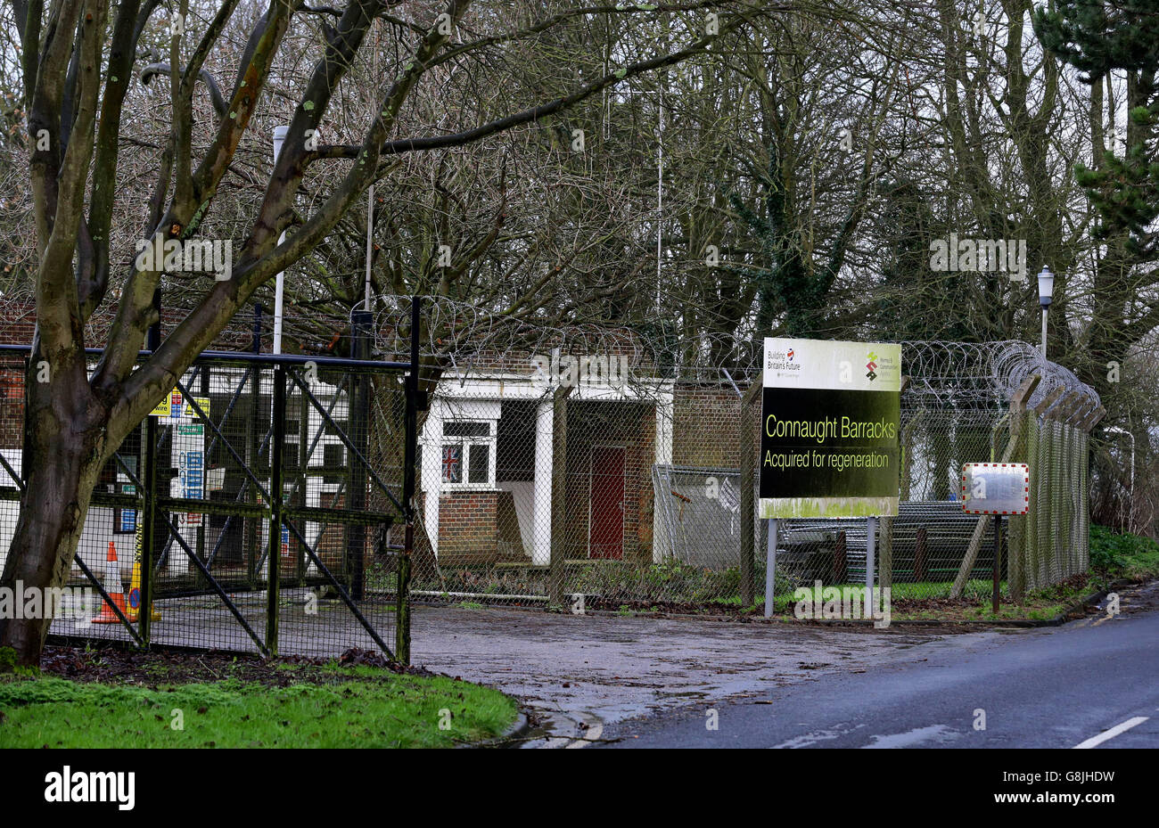 Case di nuova costruzione annuncio Foto Stock