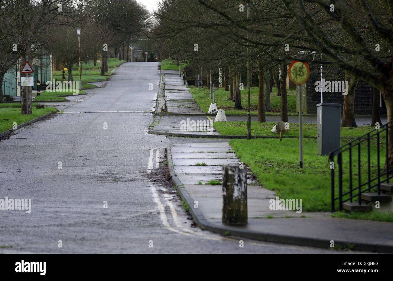 Case di nuova costruzione annuncio Foto Stock