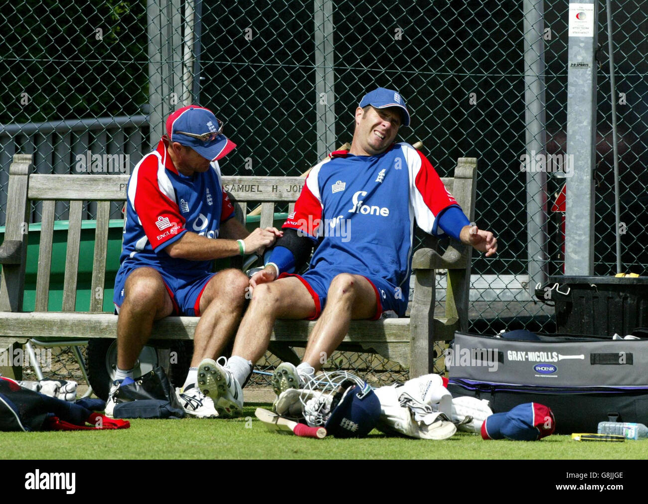 Cricket - le ceneri - npower Seconda prova - Inghilterra v Australia - Inghilterra reti - Edgbaston Foto Stock