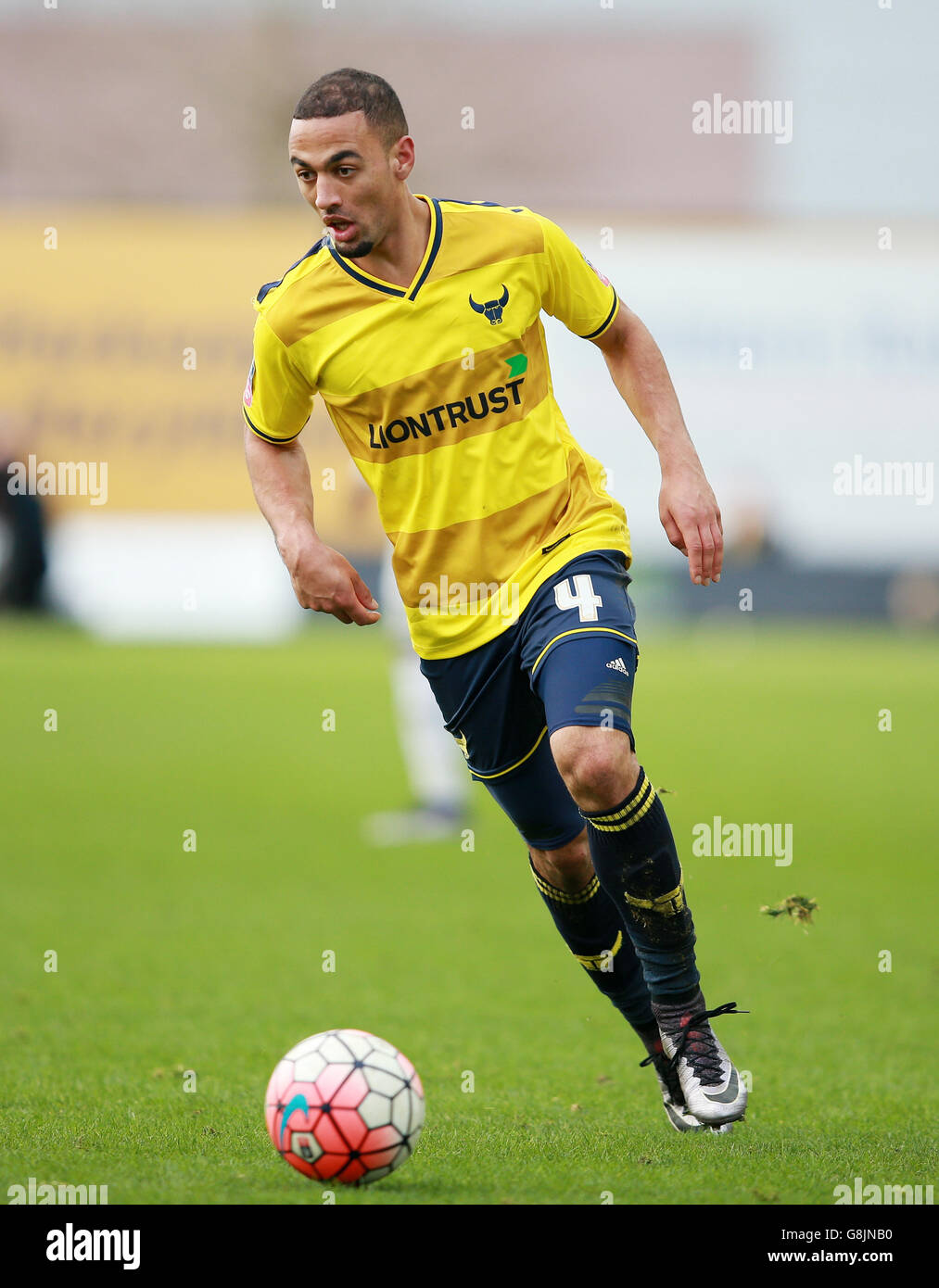 Oxford United's Kemar Roofe durante la Emirates fa Cup, terza partita al Kassam Stadium di Oxford. Foto Stock