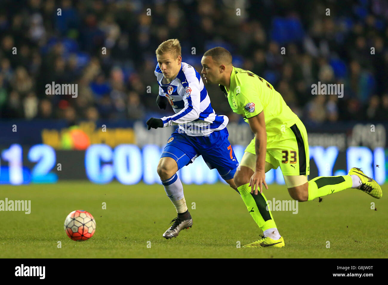 Lettura v Huddersfield Town - Emirates FA Cup - Terzo Round Replay - Madejski Stadium Foto Stock