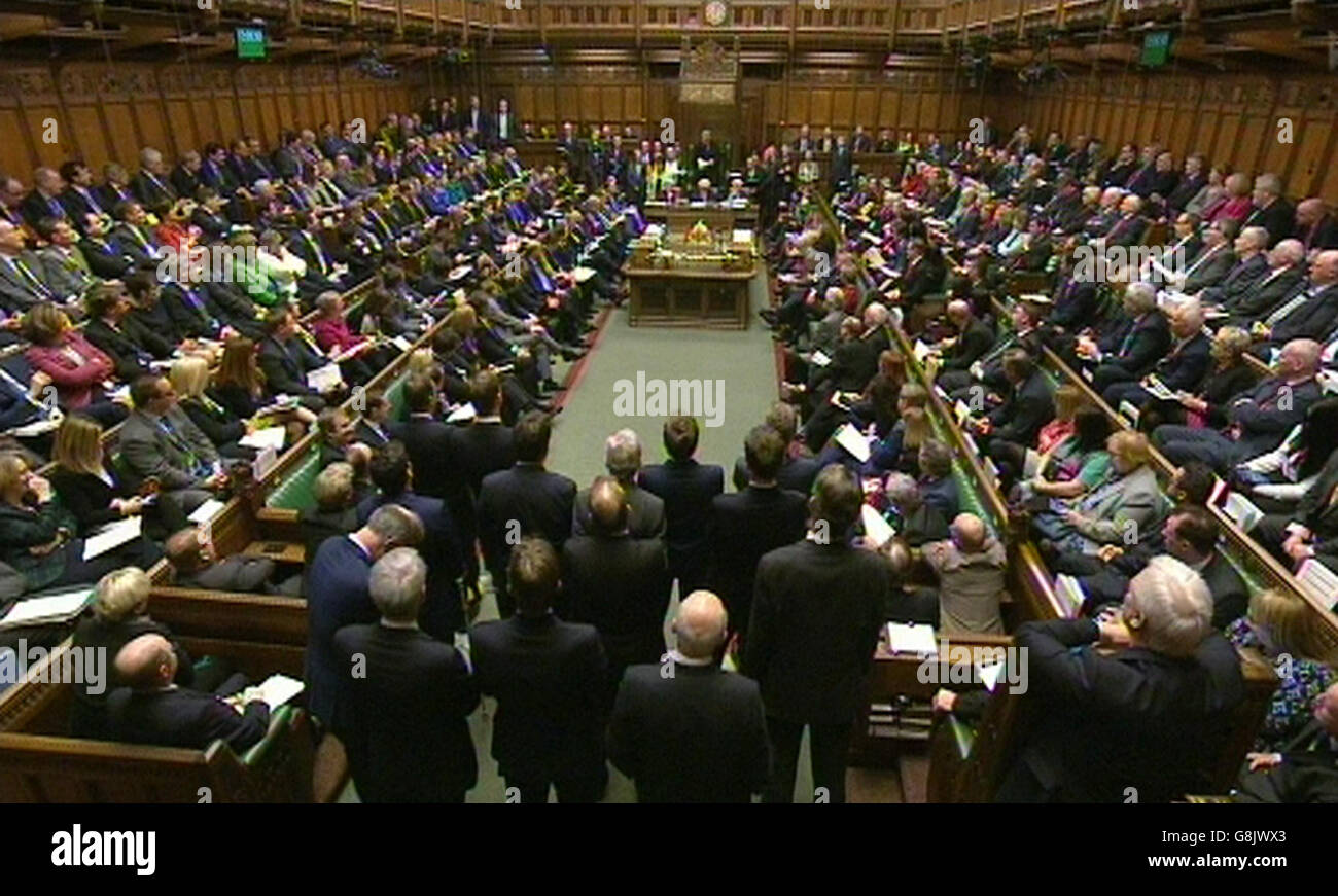 Visione generale della Camera dei Comuni durante le interrogazioni del primo Ministro a Londra. Foto Stock Visione generale della Camera dei Comuni durante le interrogazioni del primo Ministro a Londra. Foto Stock