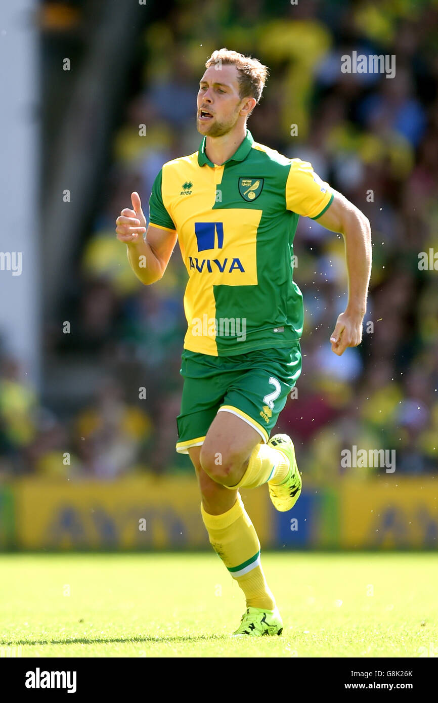 Calcio - Barclays Premier League - Norwich City v Crystal Palace - Carrow Road. Steven Whittaker di Norwich City Foto Stock