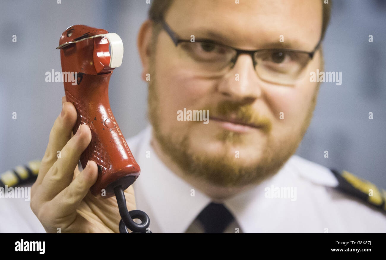 Il Segretario della Difesa visita a Faslane Foto Stock