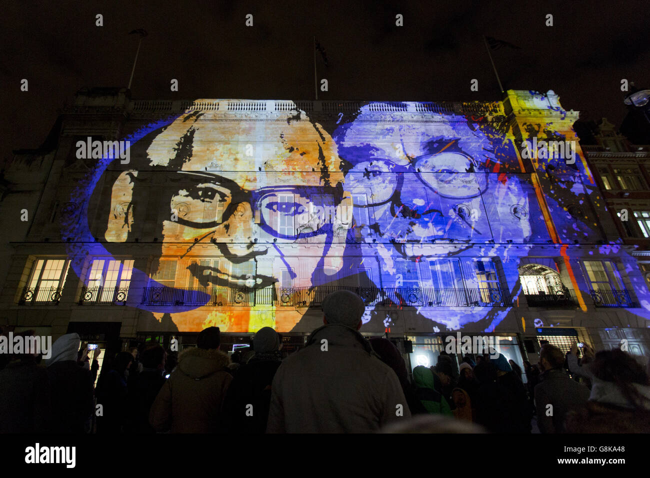 Lumiere London Light Festival - l'archivio fotografico di Londra - che fa parte del Lumiere London Light Festival. Foto Stock