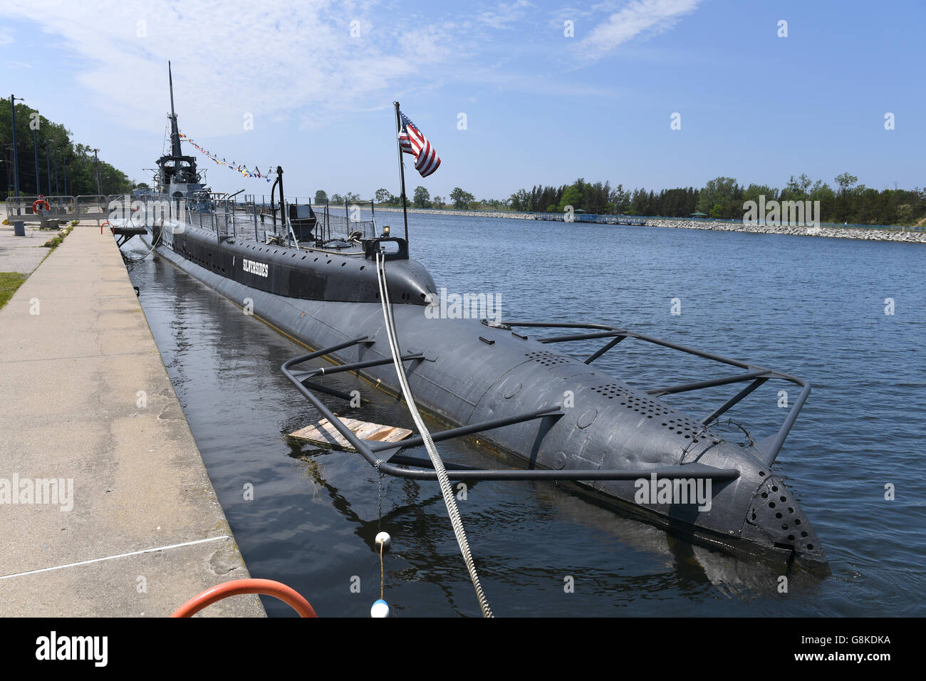 Muskegon, MI, Stati Uniti d'America - 20 Giugno 2016: USS Silversides Museo del sottomarino in Muskegon, Michigan Foto Stock