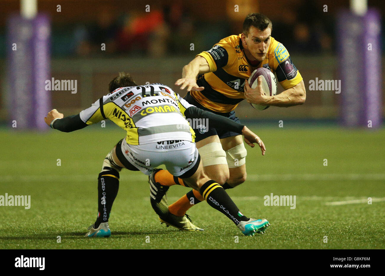 Cardiff Blues v Rugby Calvisano - European Challenge Cup - Piscina tre - Cardiff Arms Park Foto Stock