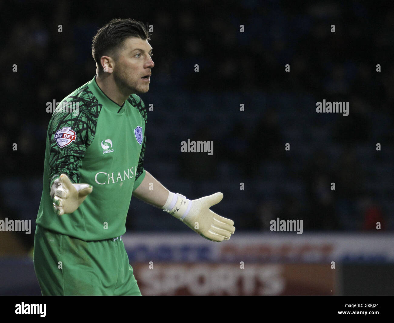 Sheffield Mercoledì / Burnley - Sky Bet Championship - Hillsborough. Sheffield Mercoledì portiere Keiren Westwood Foto Stock