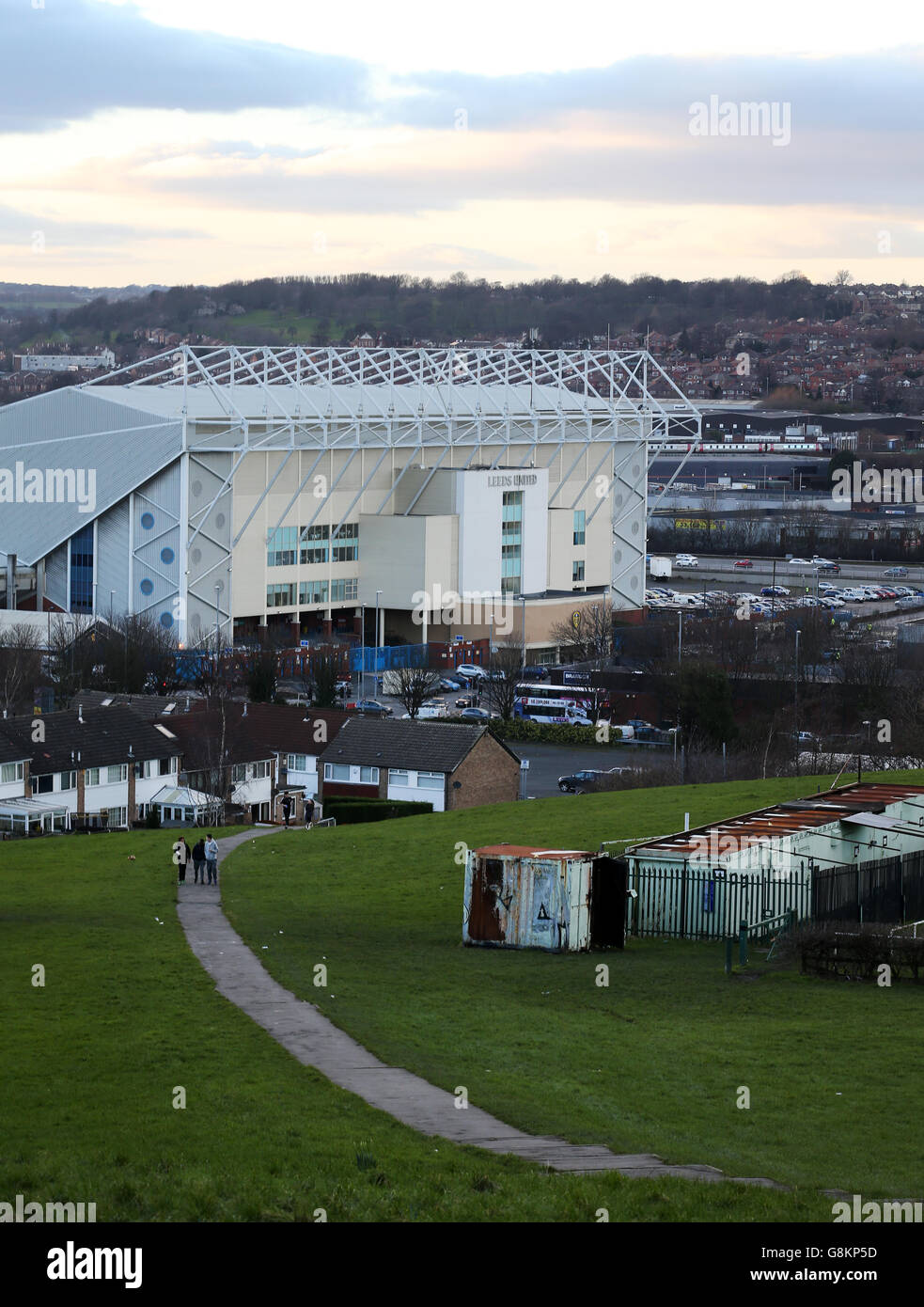 Leeds United / Middlesbrough - Campionato Sky Bet - Elland Road. Una visione generale di Elland Road prima della partita del Campionato Sky Bet tra Leeds United e Middlesbrough. Foto Stock