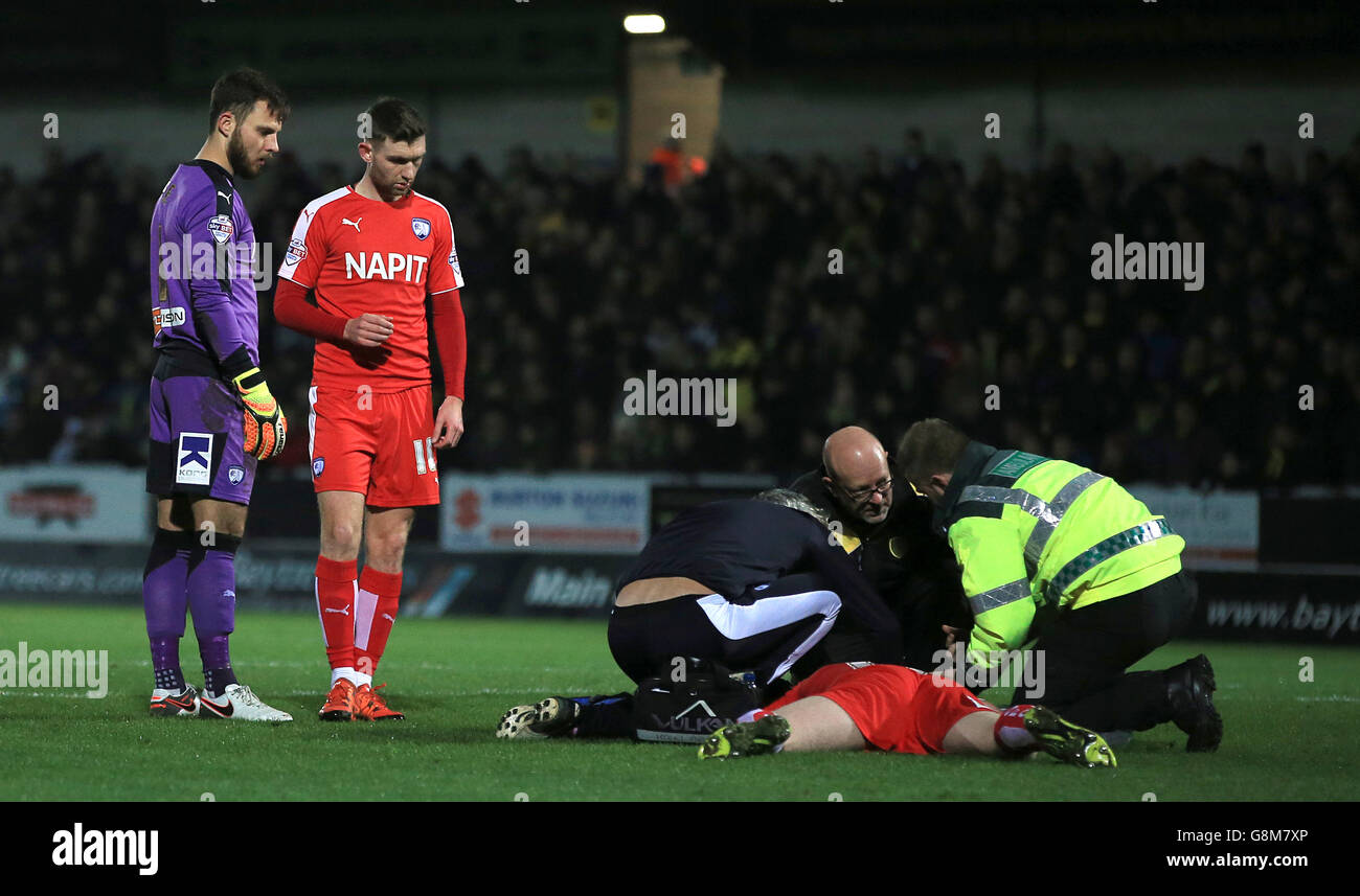 Burton Albion V Chesterfield - Cielo lega Bet One - Pirelli Stadium Foto Stock