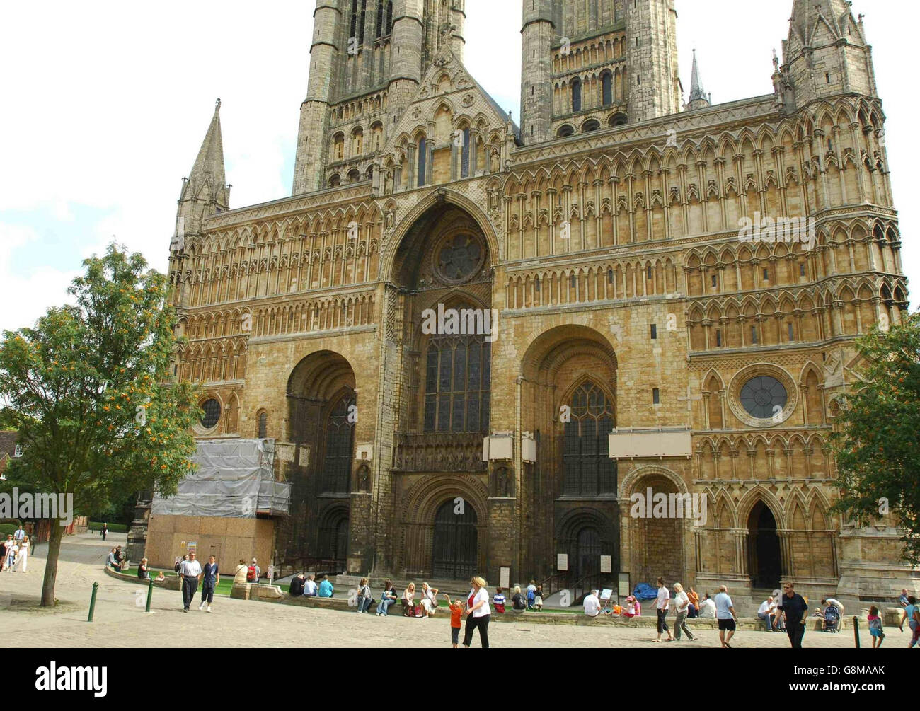 Lincoln Cathedral, dove si svolge il film del Codice da Vinci, con Tom Hanks. Foto Stock