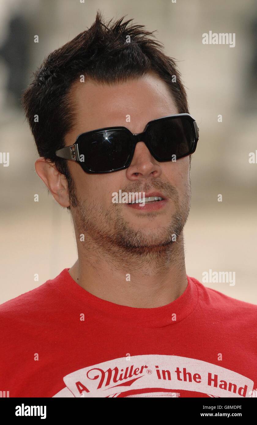 Johnny Knoxville, durante una fotocall al Wellington Arch davanti alla prima britannica del suo nuovo film 'i Duchi di Hazzard' stasera. Foto Stock