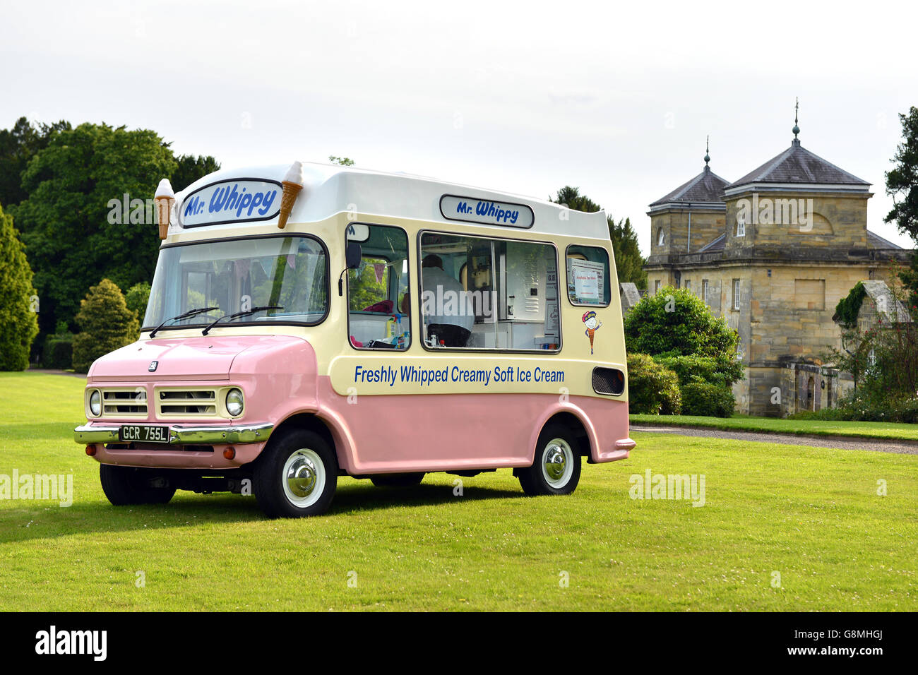 Vintage Mr Whippy ice cream van Foto Stock