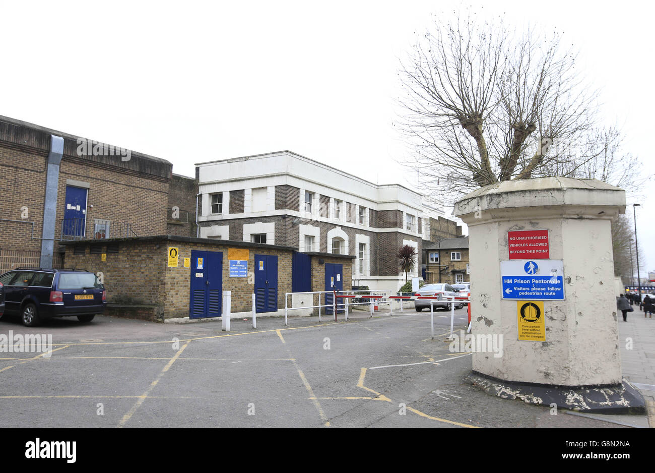 Vista generale HMP Pentonville, una prigione maschile di categoria B/C nel nord di Londra. Foto Stock