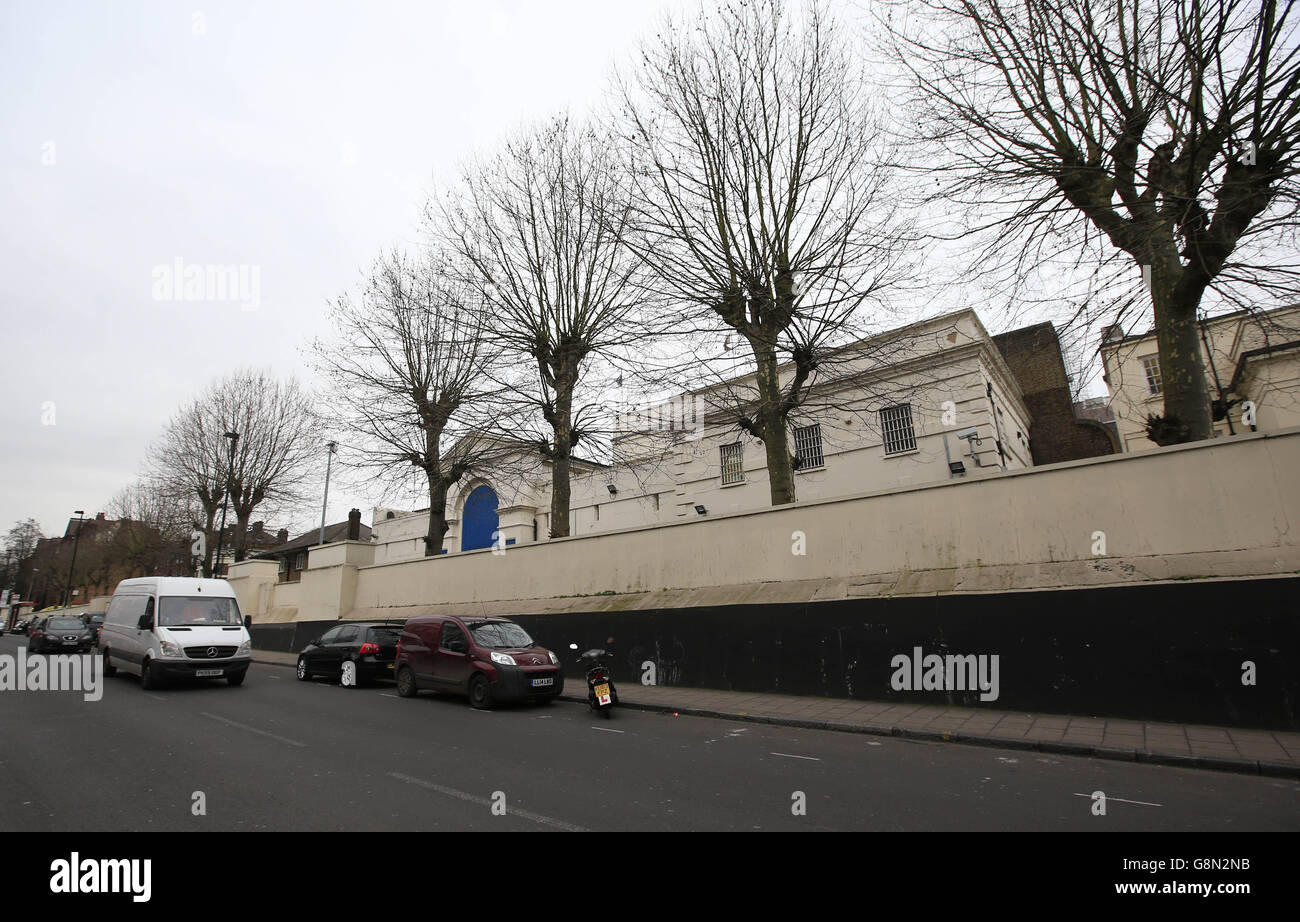 Vista generale HMP Pentonville, una prigione maschile di categoria B/C nel nord di Londra. Foto Stock