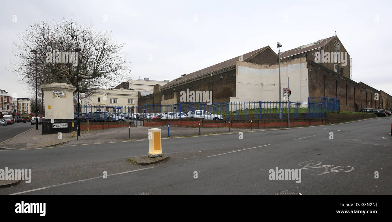 Vista generale HMP Pentonville, una prigione maschile di categoria B/C nel nord di Londra. Foto Stock