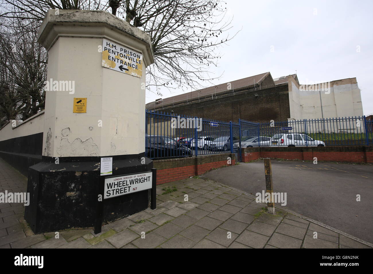 Vista generale HMP Pentonville, una prigione maschile di categoria B/C nel nord di Londra. Foto Stock