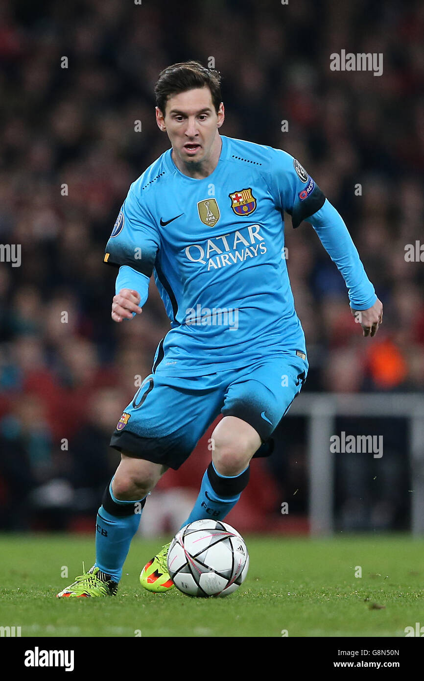 Arsenal V Barcelona - UEFA Champions League - Turno di 16 - Prima tappa - Emirates Stadium Foto Stock