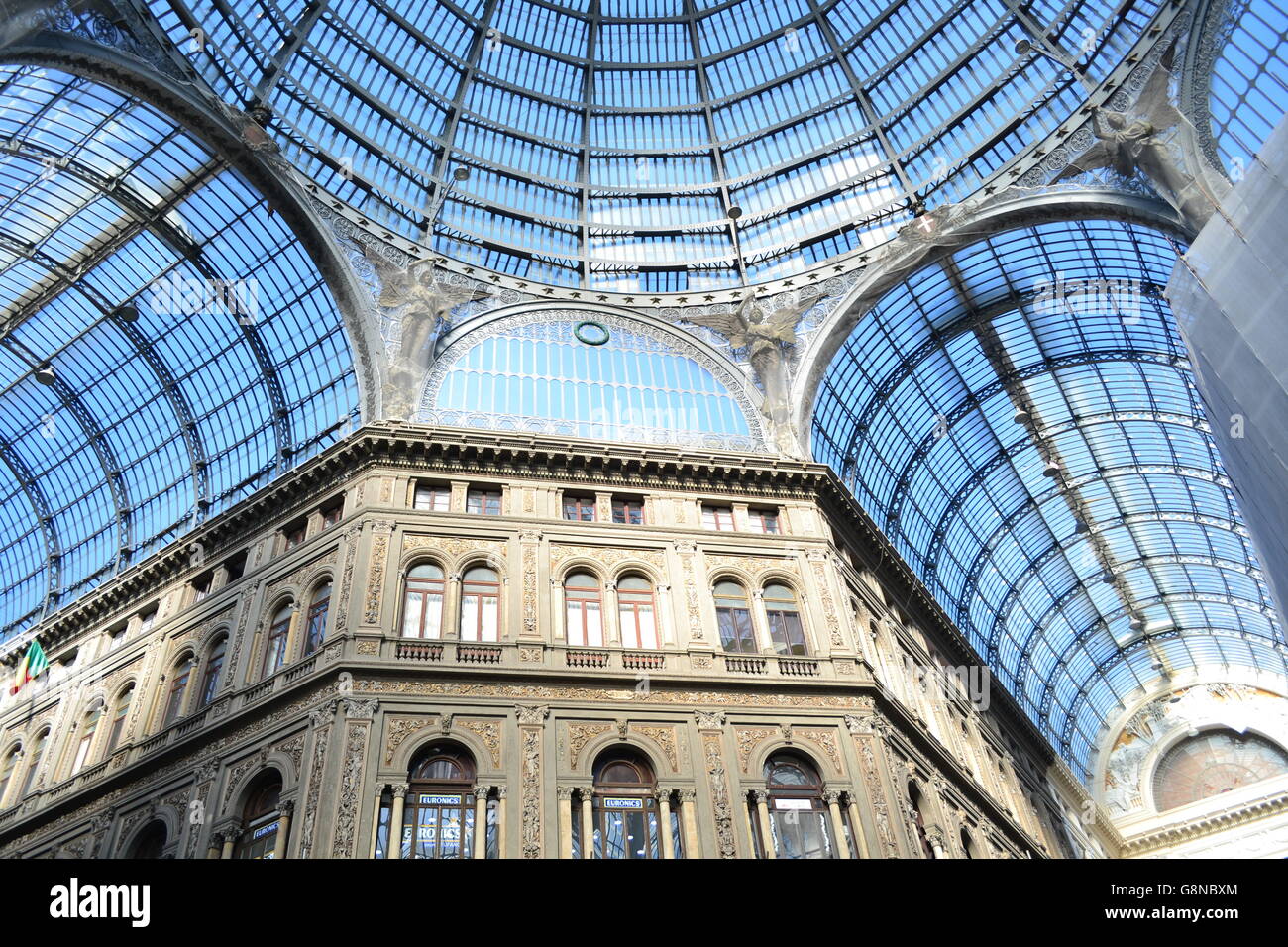 Napoli, Galleria Umberto I Foto Stock