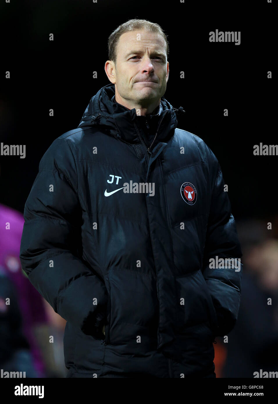 Manchester United / FC Midtjylland - UEFA Europa League - Round of 32 - seconda tappa - Old Trafford. Il manager del FC Midtjylland Jess Thorup dopo il gioco. Foto Stock