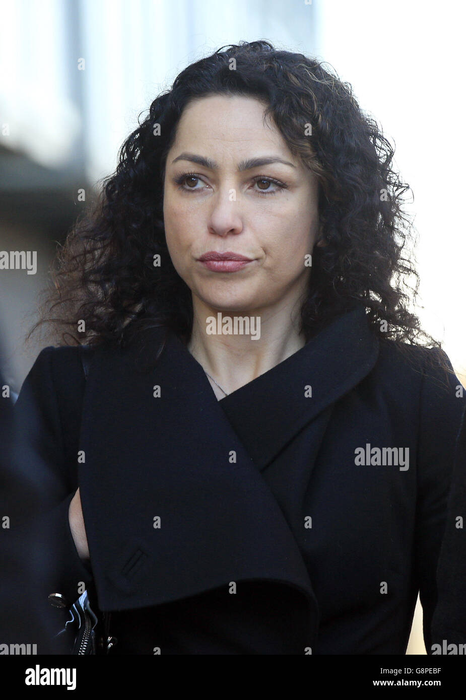 L'ex dottore del team del Chelsea FC Eva Carneiro arriva al Croydon Employment Tribunal per un'audizione privata in cui sta rivendicando un licenziamento costruttivo contro il Premier League Club. Foto Stock