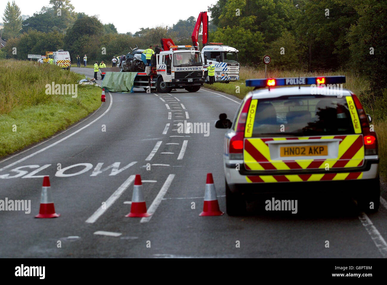 Crash di polizia 4 Foto Stock