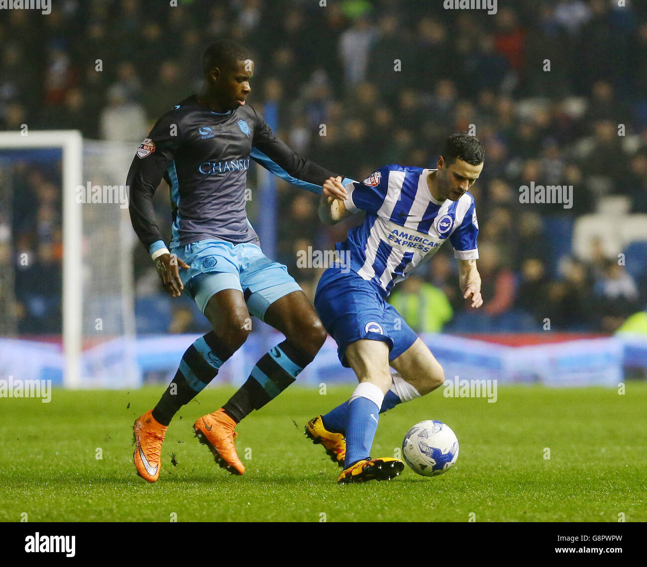 Brighton e Hove Albion v Sheffield mercoledì - Sky scommessa campionato - AMEX Stadium Foto Stock