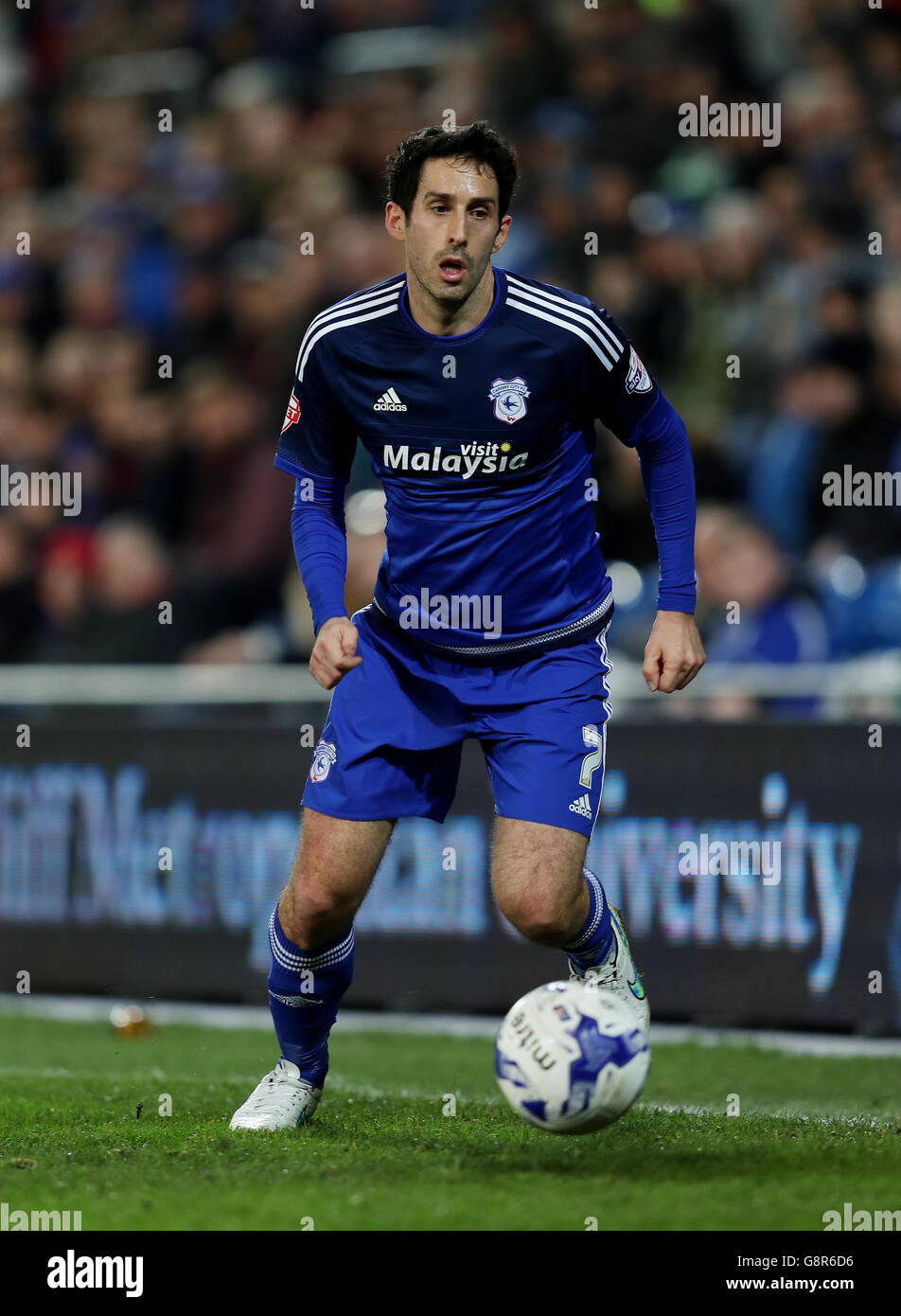 Cardiff City / Leeds United - Sky Bet Championship - Cardiff City Stadium. Peter Whittingham della città di Cardiff Foto Stock