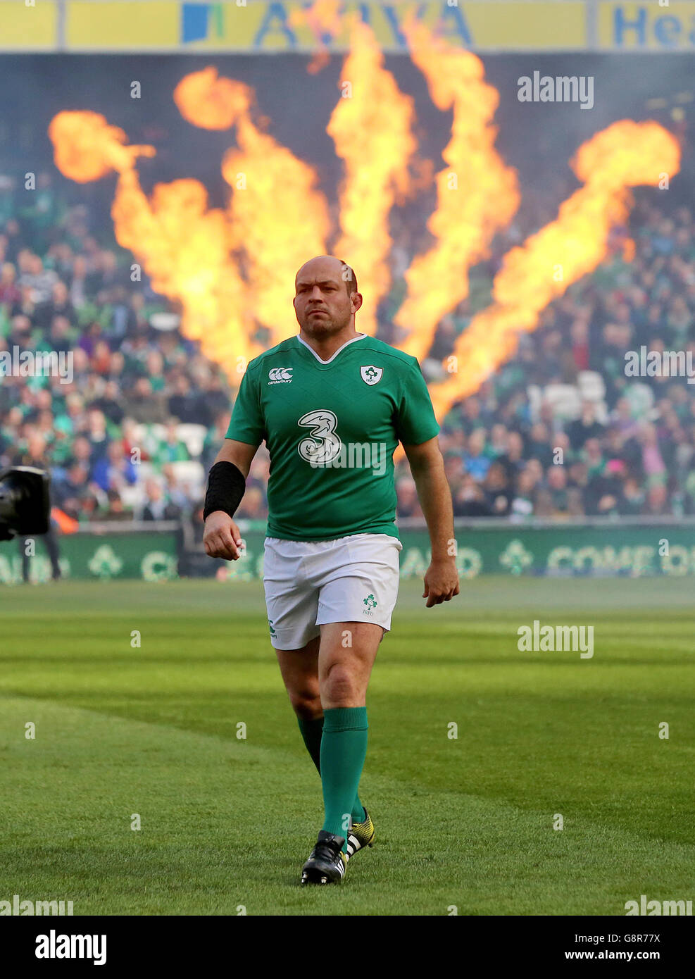 Irlanda / Italia - 2016 RBS Six Nations - Aviva Stadium. Il Rory Best dell'Irlanda prima della partita delle 6 Nazioni RBS 2016 all'Aviva Stadium di Dublino. Foto Stock