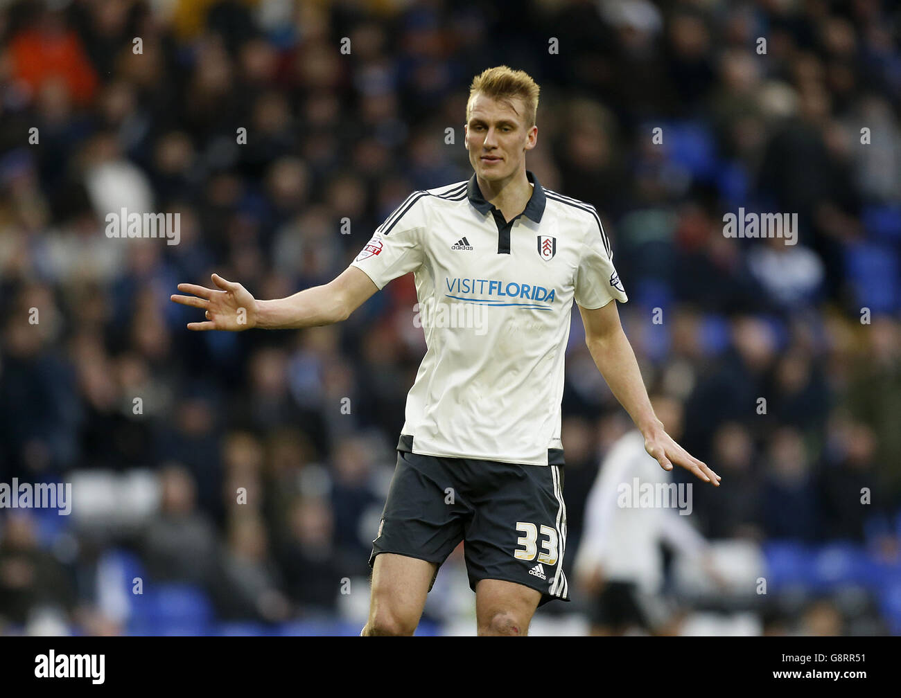 Birmingham City v Fulham - Campionato Sky Bet - St Andrew's. DaN Burn, Fulham Foto Stock