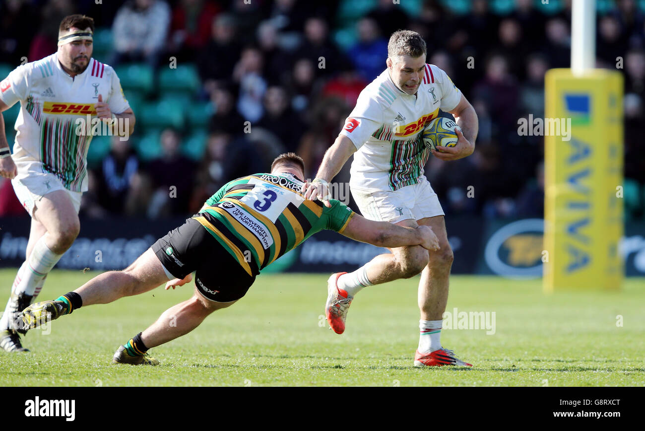 Northampton Santi v arlecchini - Aviva Premiership - Franklin's Gardens Foto Stock