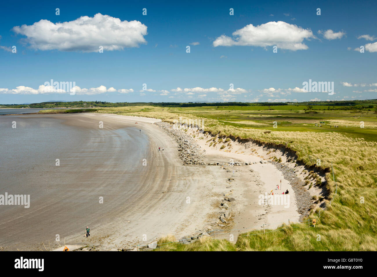 Irlanda, Co Sligo, Rosses Point, spiaggia dalle cantine, panoramica Foto Stock