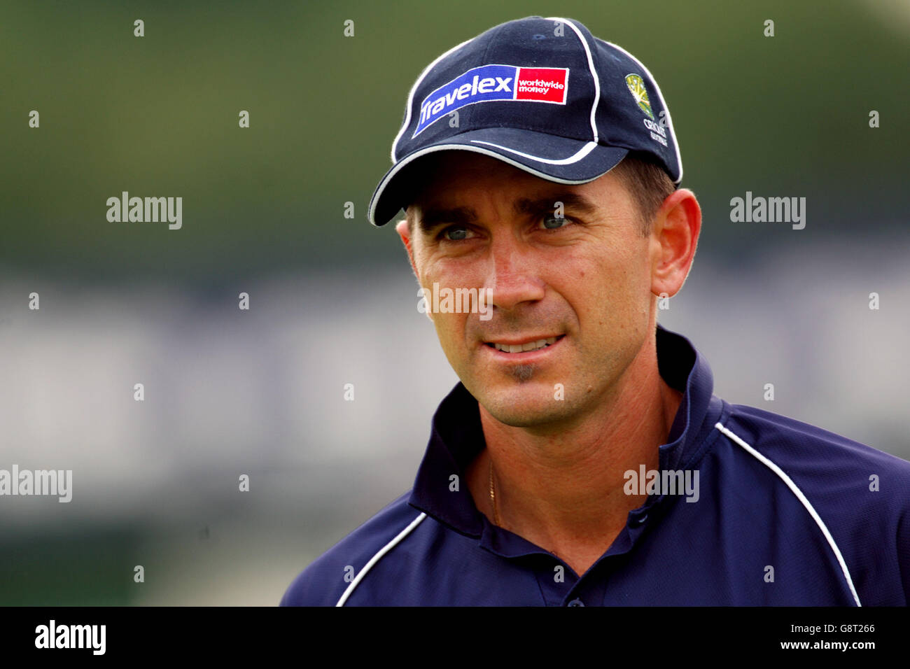 Cricket - The Ashes - Npower terzo Test - Inghilterra / Australia - Old Trafford. Justin Langer, Australia Foto Stock