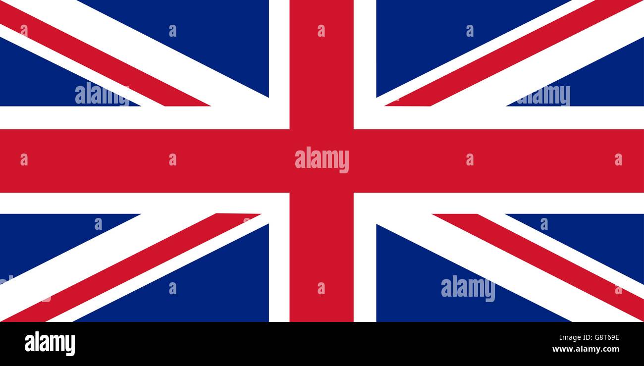 Union Jack - il Regno Unito bandiera Illustrazione Vettoriale