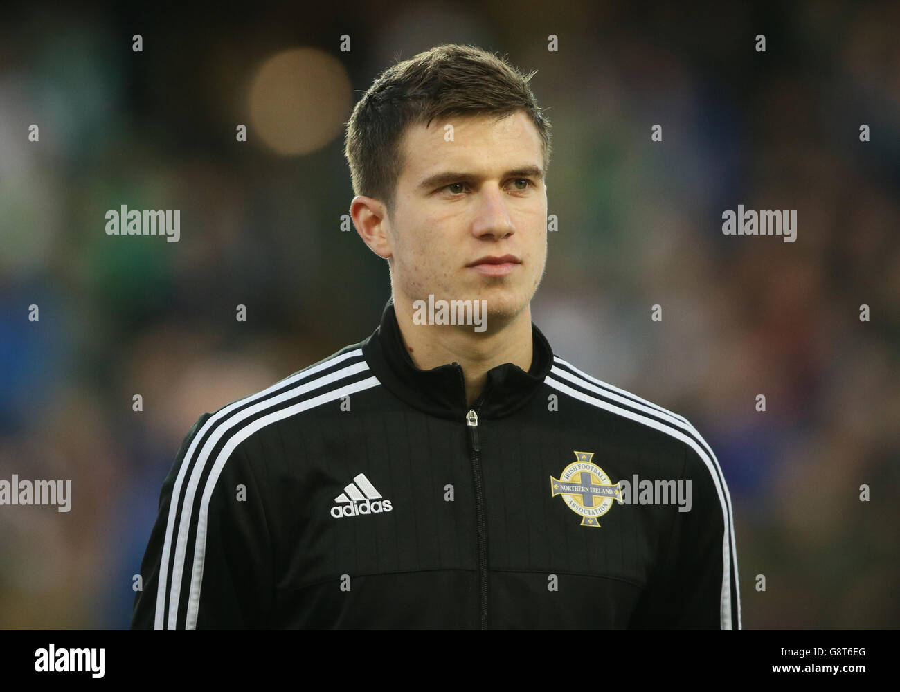 Patrick McNair dell'Irlanda del Nord durante un International friendly al Windsor Park, Belfast. PREMERE ASSOCIAZIONE foto. Data foto: Lunedì 28 marzo 2016. Vedi la storia della Pennsylvania SOCCER N Ireland. Il credito fotografico deve essere: Niall Carson/PA Wire. Foto Stock