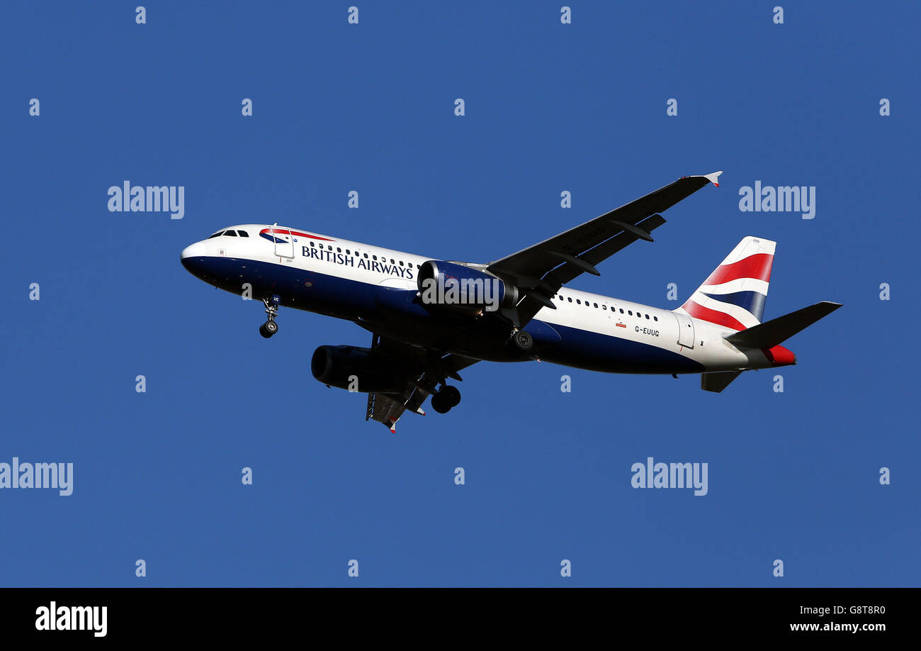 Piano Stock - Aeroporto di Heathrow Foto Stock