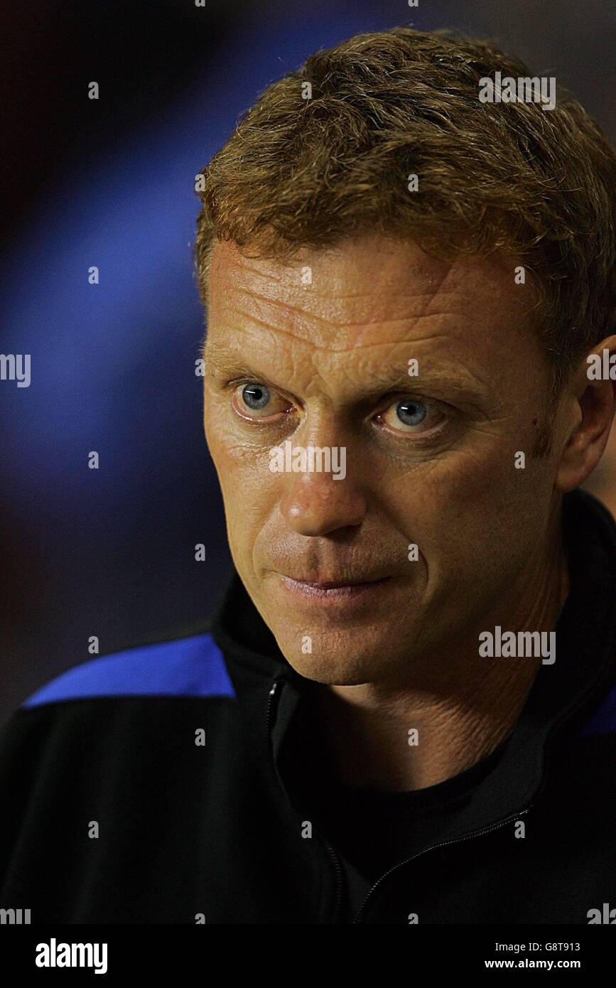 Calcio - fa Barclays Premiership - Arsenal v Everton - Highbury. David Moyes, direttore di Everton Foto Stock