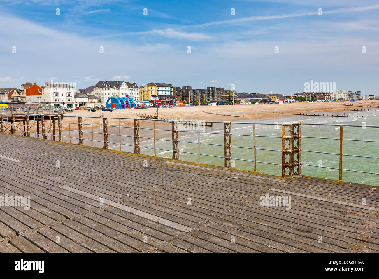 Vista dal molo a Bognor Regis West Sussex England Foto Stock