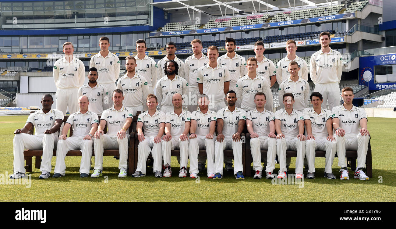 Warwickshire CCC Media Day - Edgbaston Foto Stock