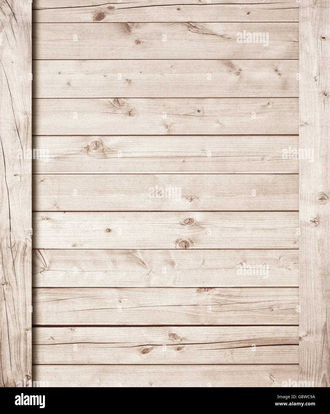 In legno marrone chiaro di parete o di pavimento con superficie verticale e diagonale di tavole Foto Stock