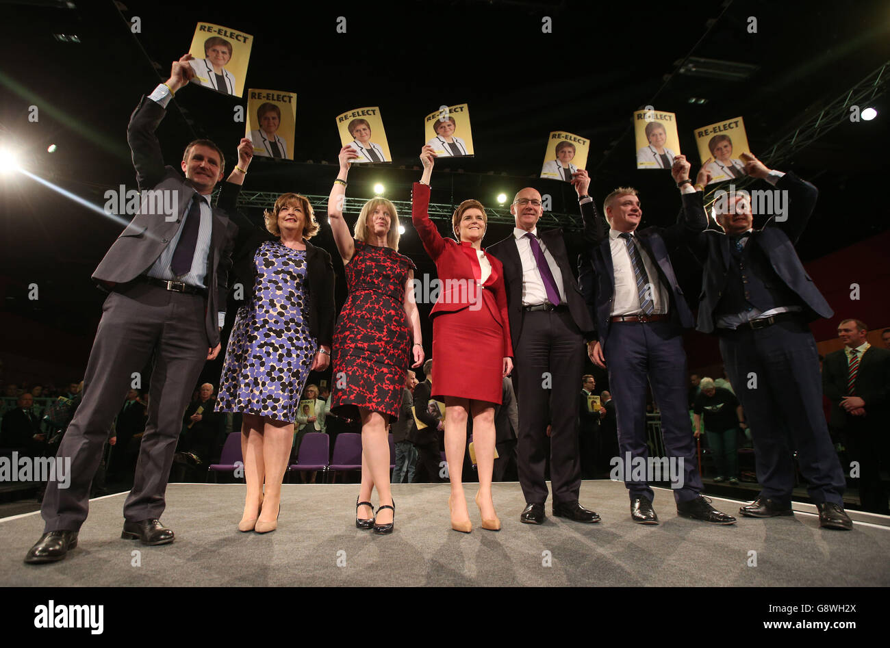 Il Parlamento scozzese elezione 2016 campagna Foto Stock